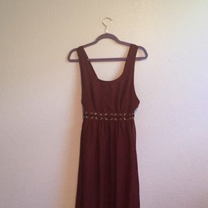 Maroon Maxi Dress