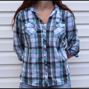 Plaid button up