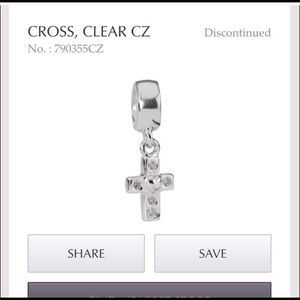 Pandora cross charm authentic