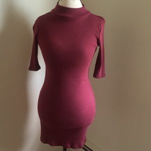 A&F maroon dress