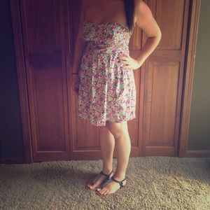 Strapless sundress