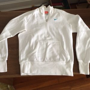 nike white quarter zip