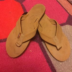 Rainbow Sandals only worn once!