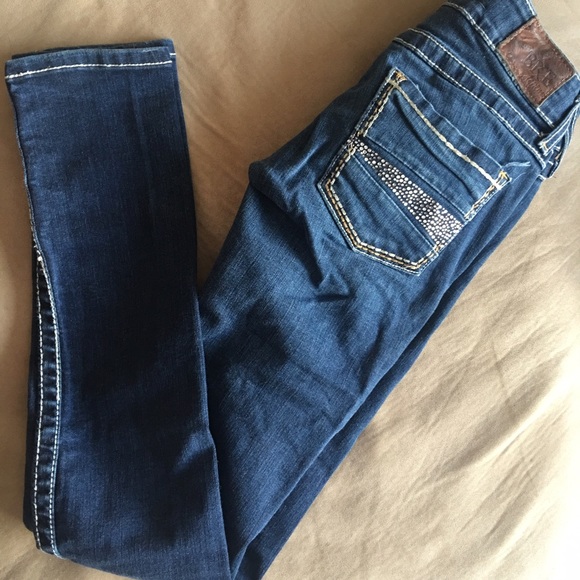Super low rise skinny jeans