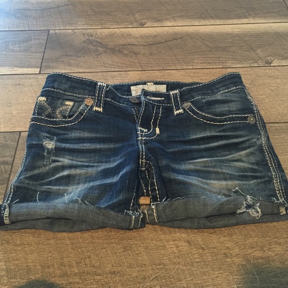 Big star cut off jean shorts