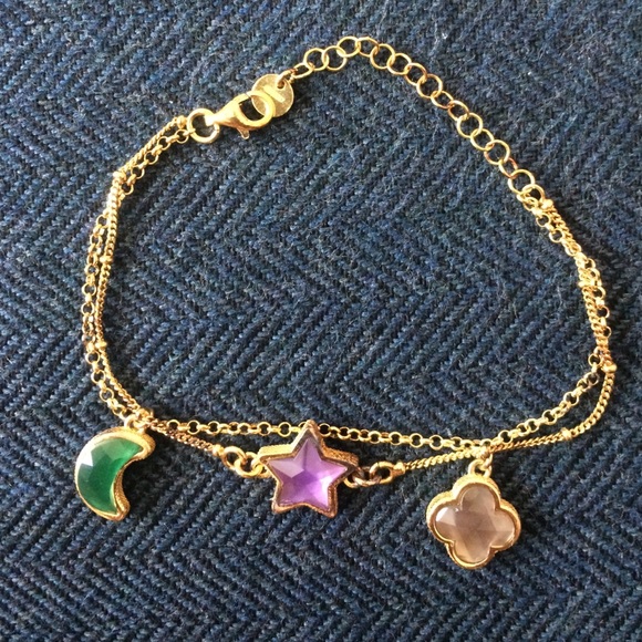 Coralia Leets Gold charm bracelet