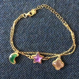 Coralia Leets Gold charm bracelet