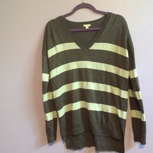 Grey and Mint stripped sweater