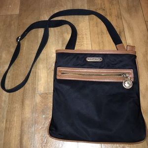 Michael Kors Kempton Cross Body Bag- Black