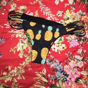 Black/ PinApple bikini top and bottom