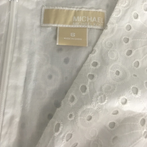Michael Kors (6) Eyelit White Dress - Picture 2 of 3