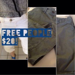 CLOSING SALE Free People Capris Pants-Slate