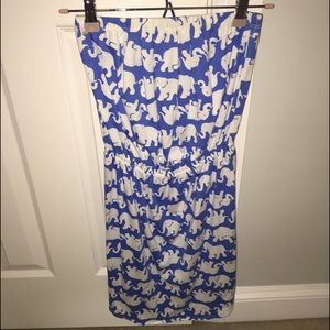 Lilly Pulitzer strapless drop waist dress