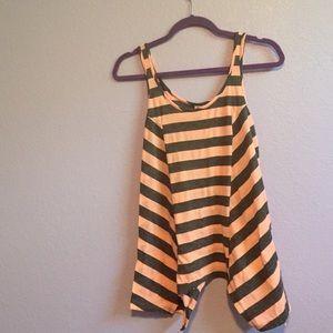 Pink and Grey Striped shirt