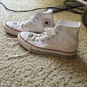 White high tops converse