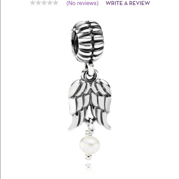 Pandora pearl guardian angel charm authentic