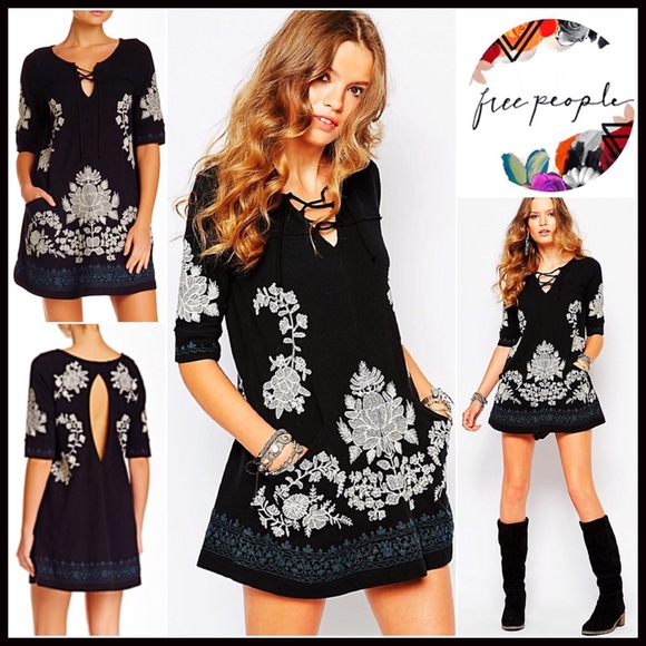 Free People Dresses & Skirts - FREE PEOPLE MINI Boho Tunic Shirt Dress