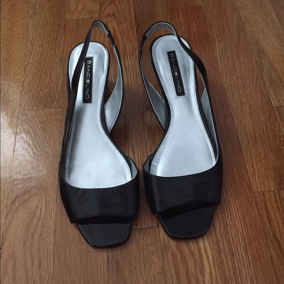 Black sling back dressy sandal