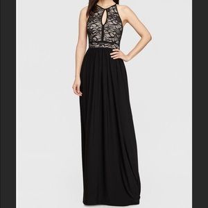 Beautiful gown w keyhole top & jersey skirt