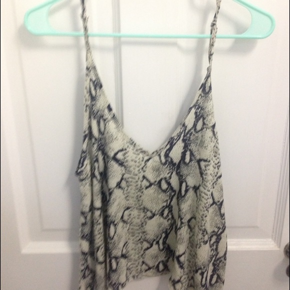 snake print tank