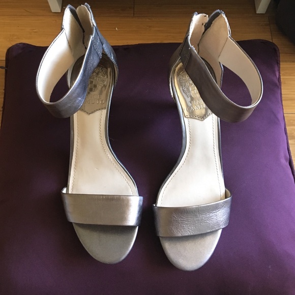 Vince Camuto heels in metallic