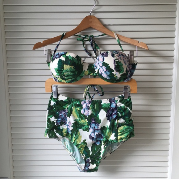 Topshop Grape Print Bikini
