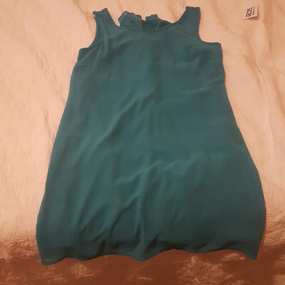 Aqua mini dress