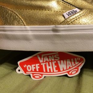 Metallic Gold Vans