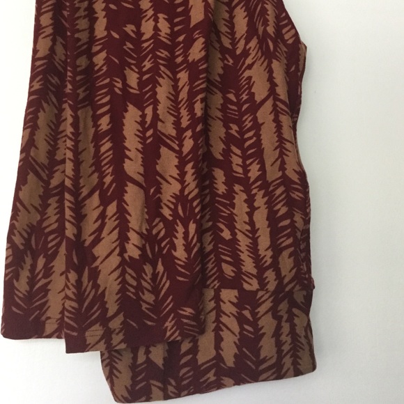 LuLaRoe Pants - Lularoe OS Leggings Tan Burgundy Brown LuLaRoe Pants - Lularoe OS Leggings Tan Burgundy Brown