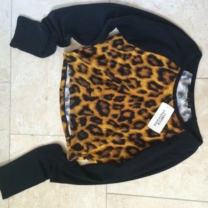 BRAND NEW cheetah crop top!!