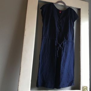 Linen/rayon navy dress!