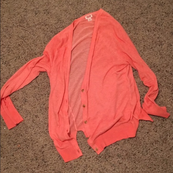 Coral Cardigan (NEVER WORN)