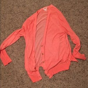 Coral Cardigan (NEVER WORN)