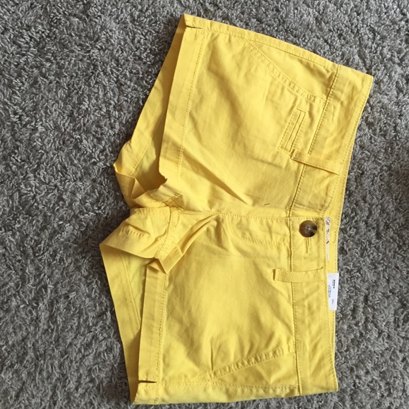 Yellow shorts. Brand new.