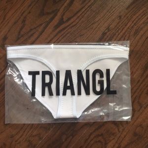 White triangl bikini bottom
