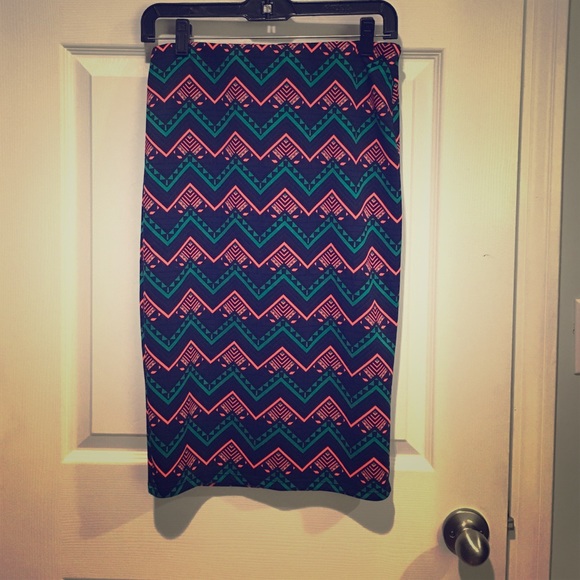 Aztec fitted skirt