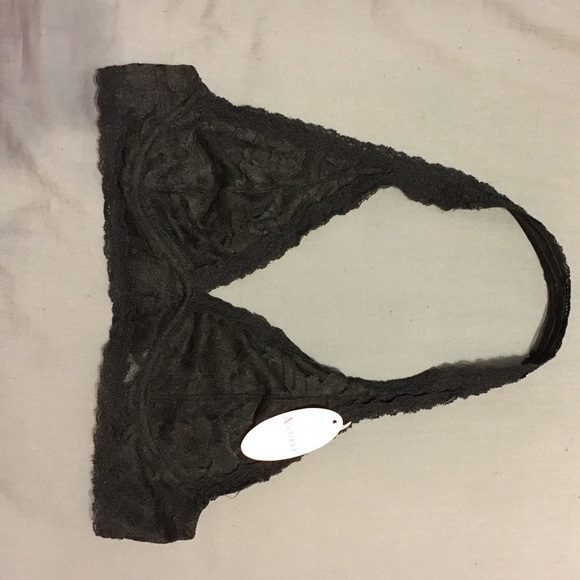 Black lace bralette