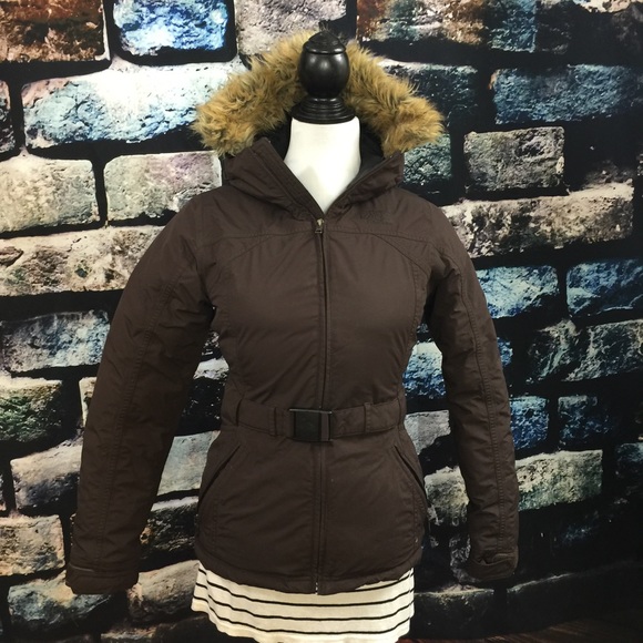 North Face Feather Doose Down Faux fur jacket