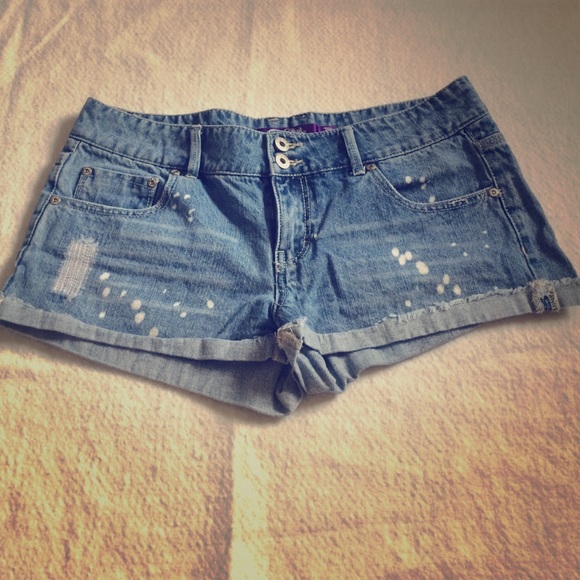 Distressed Jean Shorts