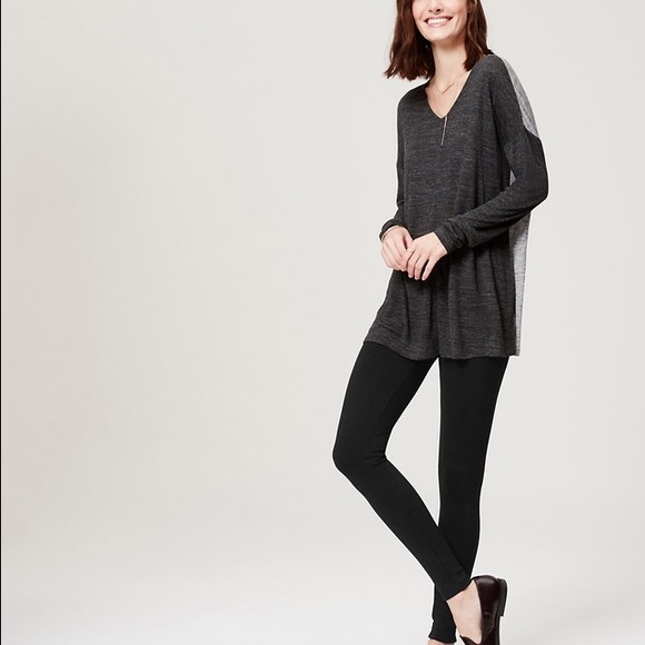Loft Black Ponte Pants - XS Petite Leggings