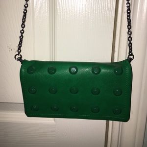 Emerald Green cross body purse