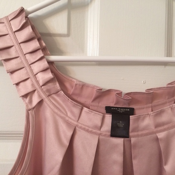 Blush Pink Sleeveless Top Ann Taylor