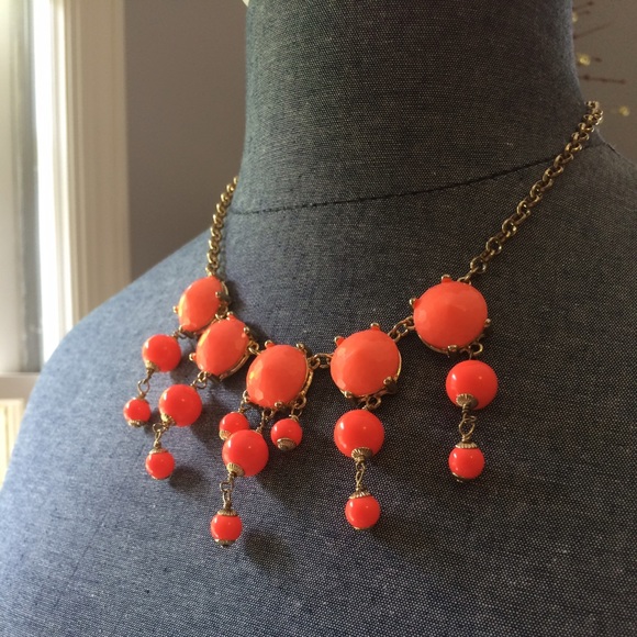 J. Crew Coral Statement Necklace