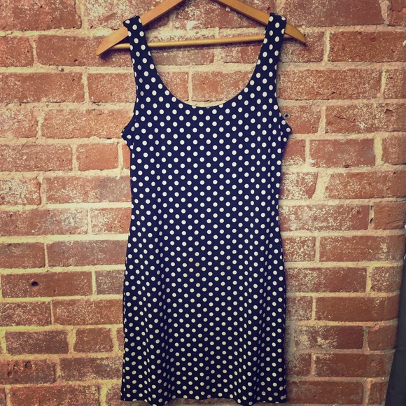 Sleeveless polka dot bodycon dress - Picture 1 of 1