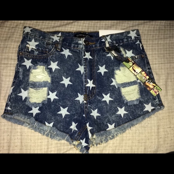 Denim shorts