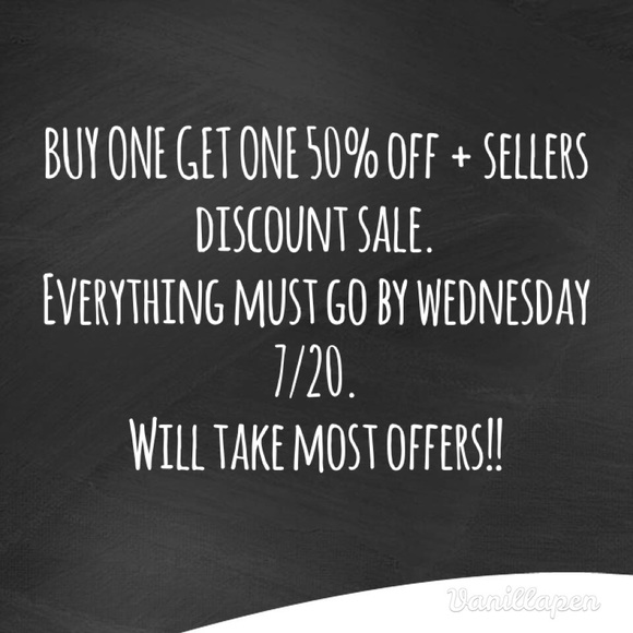 BUY ONE GET ONE 50% OFF PLUS SELLERS DISCOUNT.