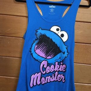 XL - Cookie Monster racer back Tanktop