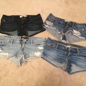 4 Pairs of Denim Shorts