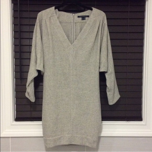 French Connection grey heathered sweater dress