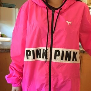 PINK anorak pullover windbreaker